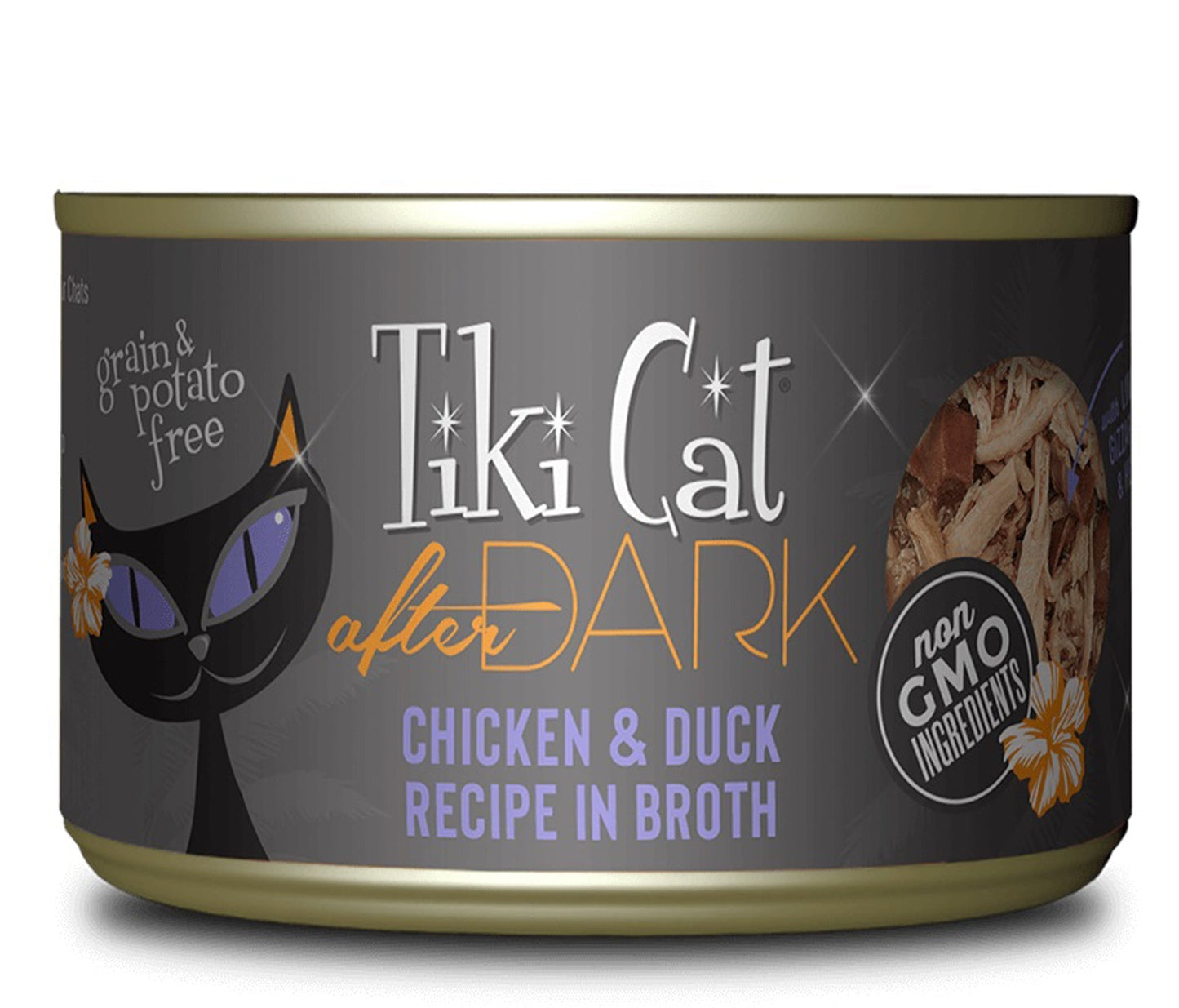 Tiki Pets Cat After Dark Chicken and Duck 5.5oz (Case Of 8)