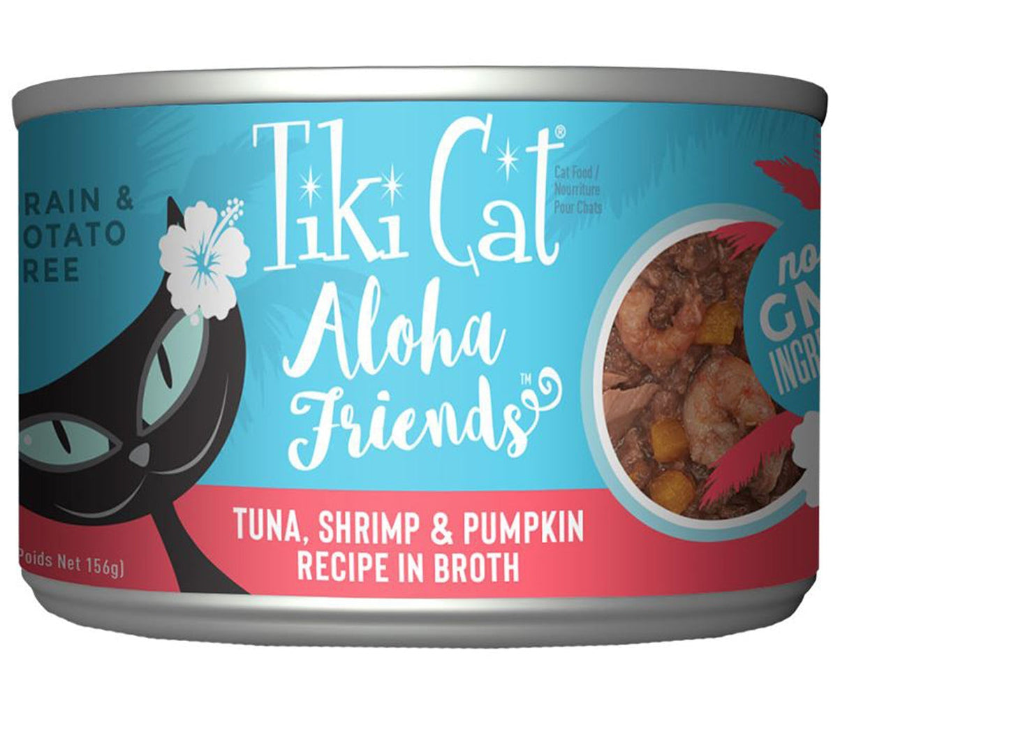 Tiki Pets Cat Aloha Tuna; Shrimp and Pumpkin 5.5oz.(Case Of 8)