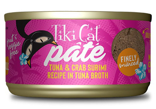 Tiki Pet Cat Grill Pate Tuna and Crab 2.8Oz (Case Of 12)