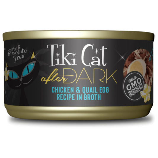 Tiki Pet Cat After Dark Pate Chicekn & Quail 2.8Oz