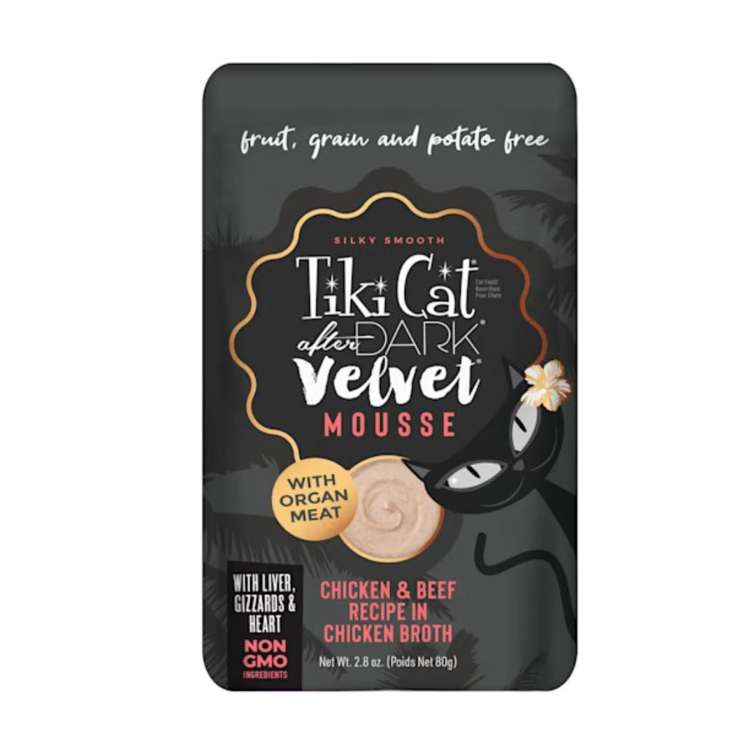 Tiki Pet Cat After Dark Mousse Chicken & Beef 2.8Oz