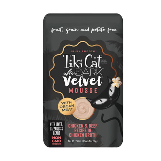 Tiki Pet Cat After Dark Mousse Chicken & Beef 2.8Oz