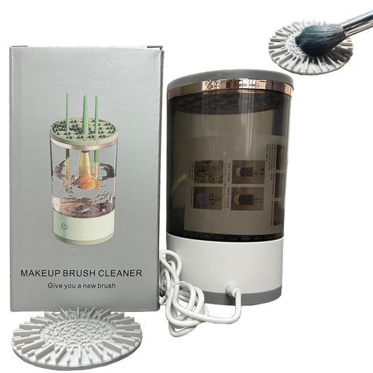 Plug In Electric Makeup Brush Cleaner Machine Cosmetic Brush Cleaner Automatic Spinning Makeup Brush Cleaner Fit For All Size Makeup Brush