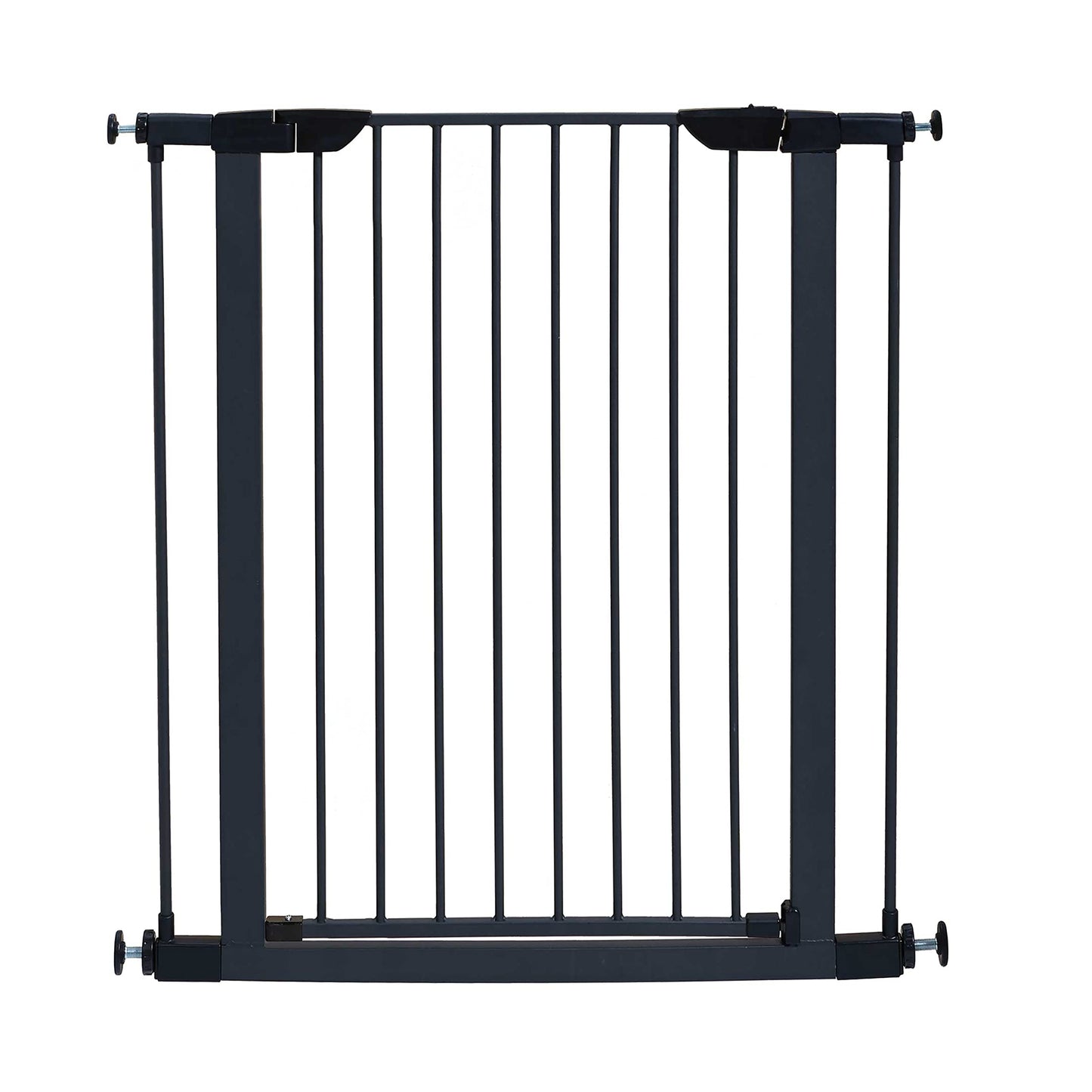 39' High Walk-thru Steel Pet Gate, 29' - 38' Wide in Textured Graphite