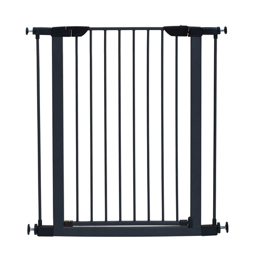39' High Walk-thru Steel Pet Gate, 29' - 38' Wide in Textured Graphite