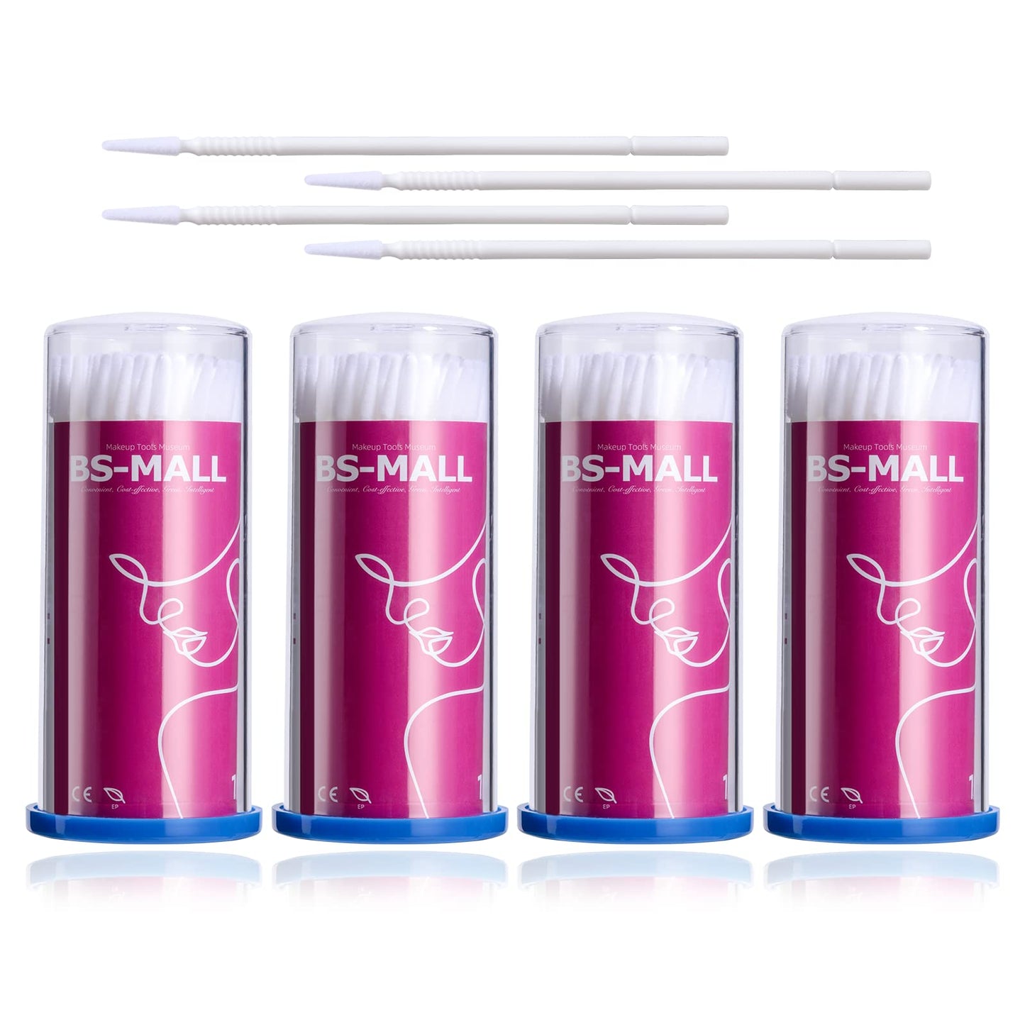 BS-MALL Micro Brush Lip Brush for Makeup 400 Pcs Disposable Micro Applicator Brush Eyelash Sanitizing Cleaner Sticks for Makeup and Personal Care