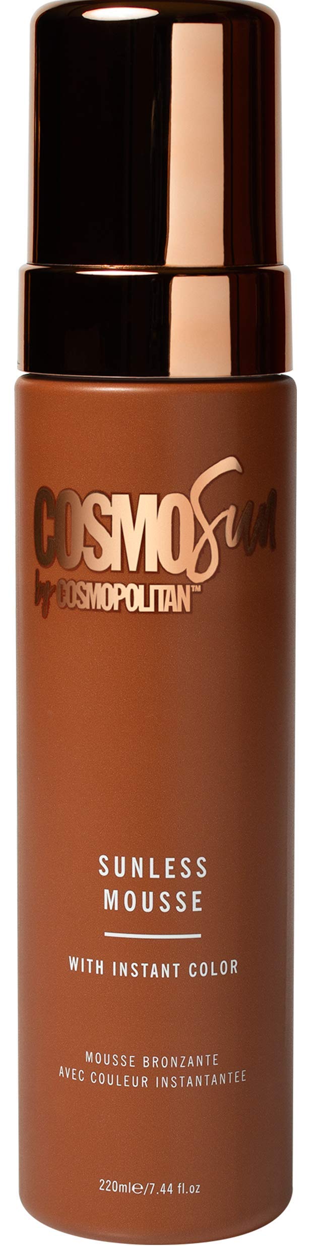CosmoSun Sunless Mousse with Instant Color Hydrating and skin softening 7.44 oz.