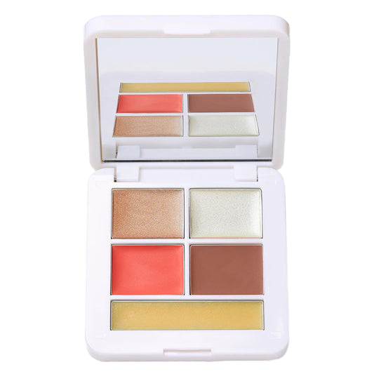 RMS Beauty Signature Set Mod Collection - Highlighter Glow Makeup, Lip Tint & Cheek Tint, & Bronzer - Cream Highlighter, Tinted Lip Balm & Cream Bronzer Make Up, Makeup and Skincare, Travel Sized