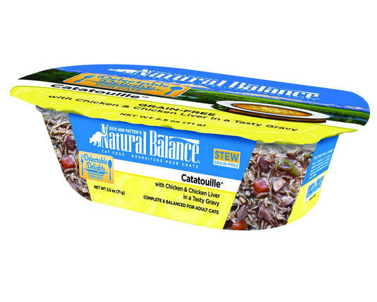 Natural Balance Pet Foods Delectable Delights Catatouille Stew Cat Wet Food 2.5 oz 12 Pack