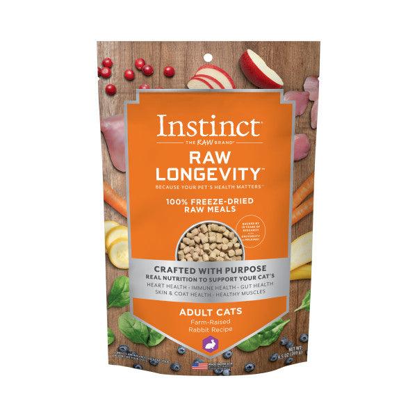 Instinct® Raw Longevity™ 100% Freeze-Dried Raw Meals Farm-Raised Rabbit Recipe for Cats