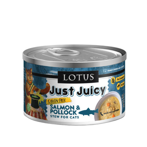 Lotus Cat Just Juicy Salmon Pollock 2.5Oz