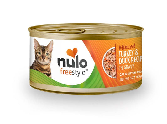 Nulo Minced Turkey And Duck Recipe Canned Cat Wet Food 3 Oz 24 Pack