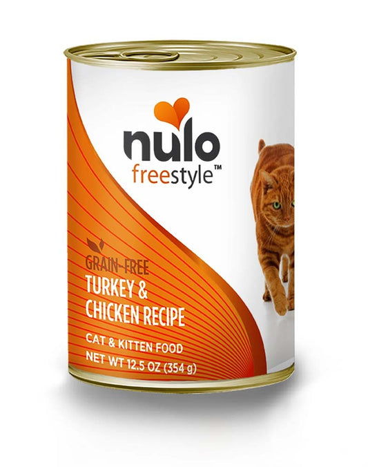 Nulo Grain Free Turkey and Chicken Recipe Canned Cat Wet Food 12.5 oz 12 Pack