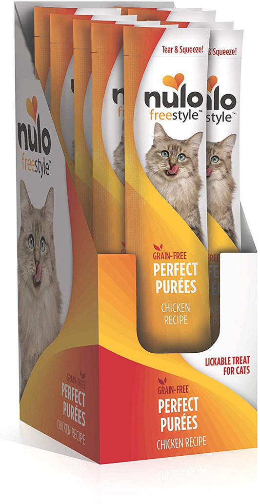 Nulo Perfect Purees Grain-Free Chicken Recipe Food Topper 0.5 oz 48 Pack