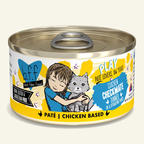 BFF Cat Play Chicken Checkmate Dinner 2,8oz,(Case Of 12)