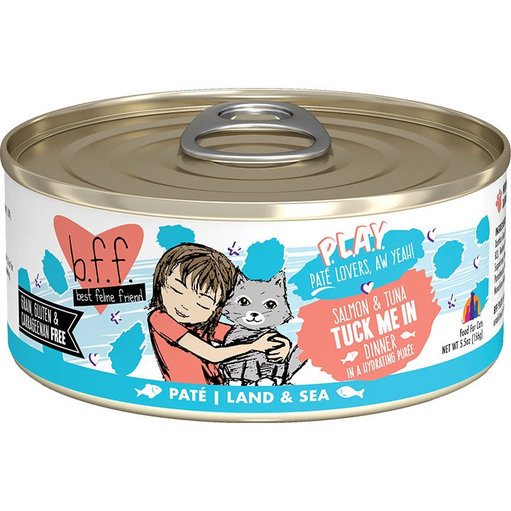 BFF Cat Play Salmon and Tuna Tuck Me In Dinner 5.5oz. (Case Of 8)