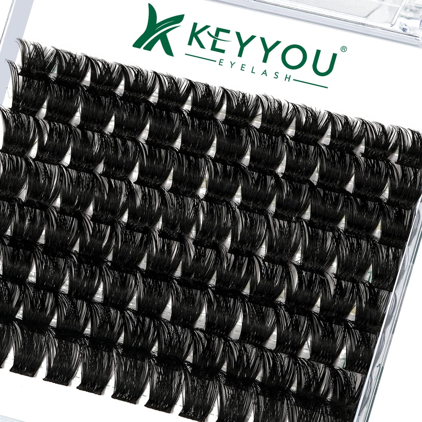 Lash Clusters 96pcs Individual Lashes D Curl 10-18MIX Cluster Lashes KEYYOU Volume Wispy Lash Extension Soft&Comfortable Easy DIY at Home(Y02,D-10-18MIX)