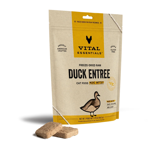 Vital Essentials Cat Freeze Dried Mini Patties Duck 3,75oz,
