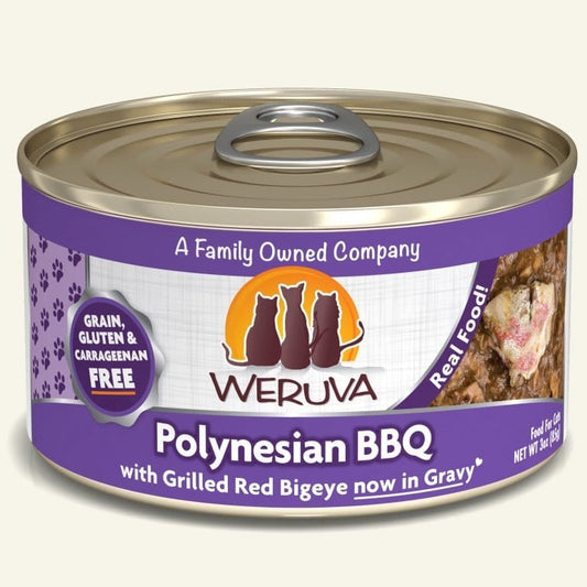 Weruva Cat Polynesian BBQ with Grilled Red Bigeye in Gravy 3oz. Case Of 24
