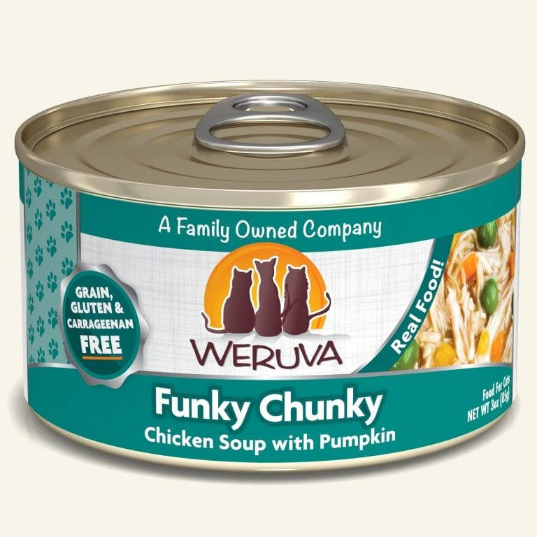 Weruva Cat Funky Chunky Chicken Soup with Pumpkin 3oz. Case Of 24