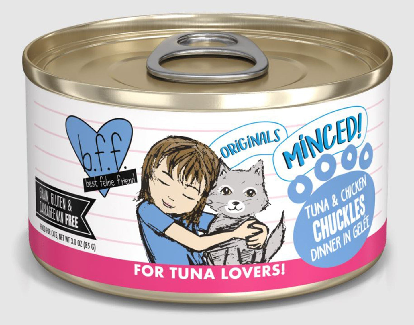 BFF Cat Tuna and Chicken Chuckles Dinner in Gele 5.5oz. (Case Of 24)