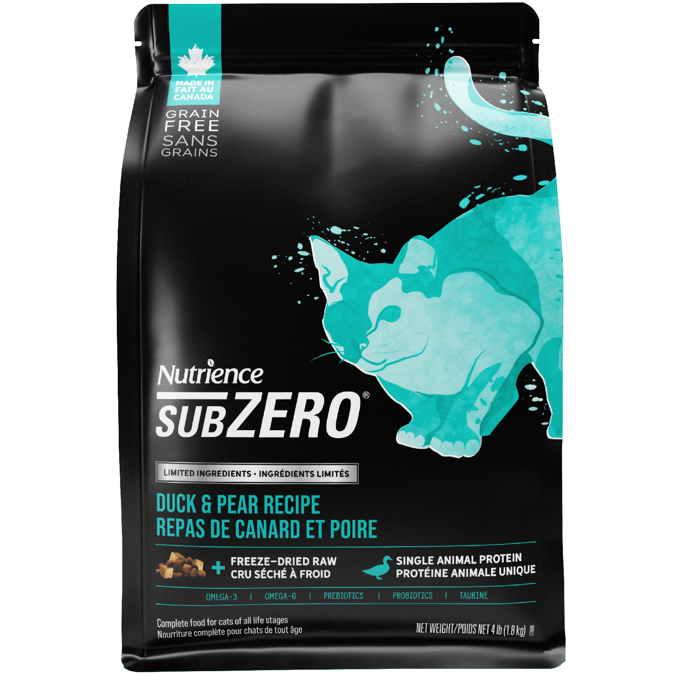 Nutrience Grain Free SubZero Duck & Pear Limited Ingredient Cat Food