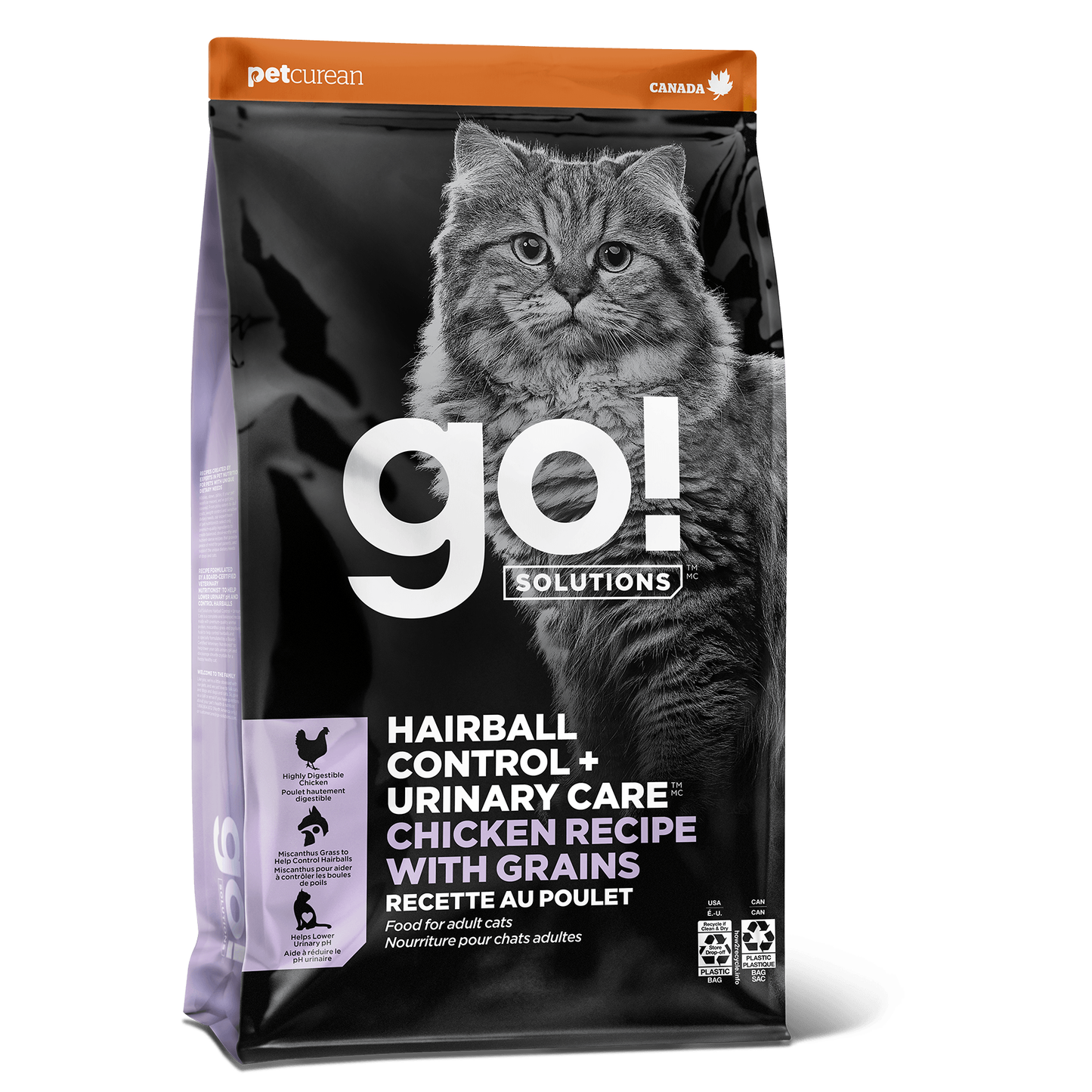 Go! Solutions Hairball & Urinary Care Chicken Recipe With Grains For Cats