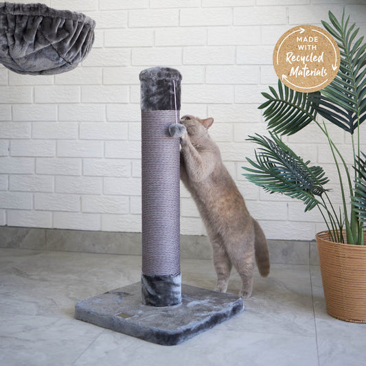 Eco Cat Scratch Post in Charcoal - Medium