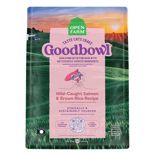 Open Farm GoodBowl Wild-Caught Salmon & Brown Rice Recipe for Cats