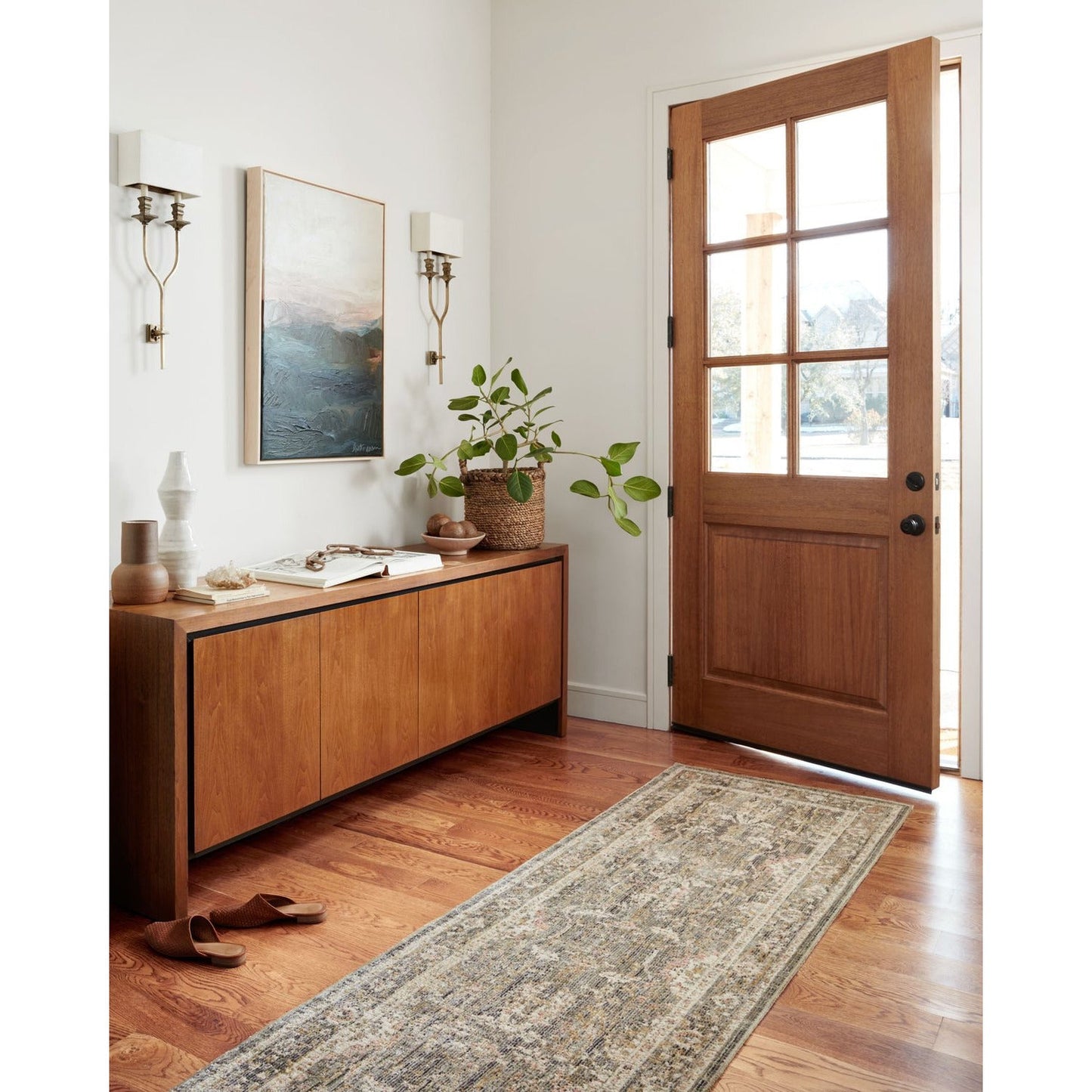 Chris Loves Julia Rosemarie Sage/Blush Rug