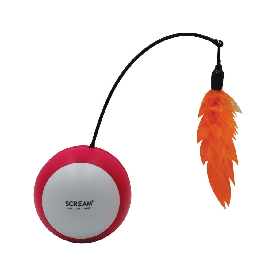 Scream Roll O Tumbling Ball Cat Toy Loud