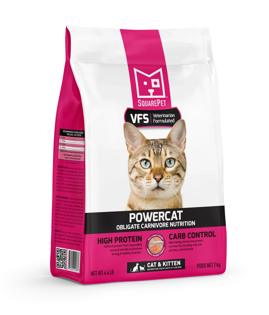 Square Pet Cat PowerCat Herring & Salmon (Pink)