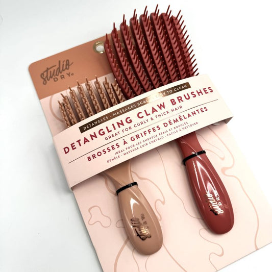 Studio Dry Detangling Claw Brushes Set of 2