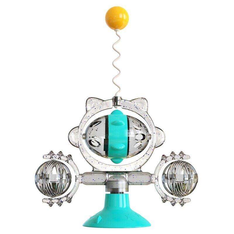 Cats InteractiveCat Turntable Toy with Spring Ball - Animal Amity