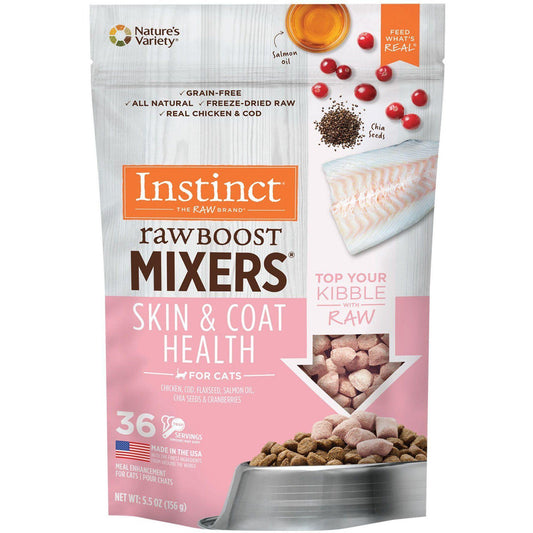 Instinct Cat Raw Boost Freeze Dried Mixers Skin & Coat