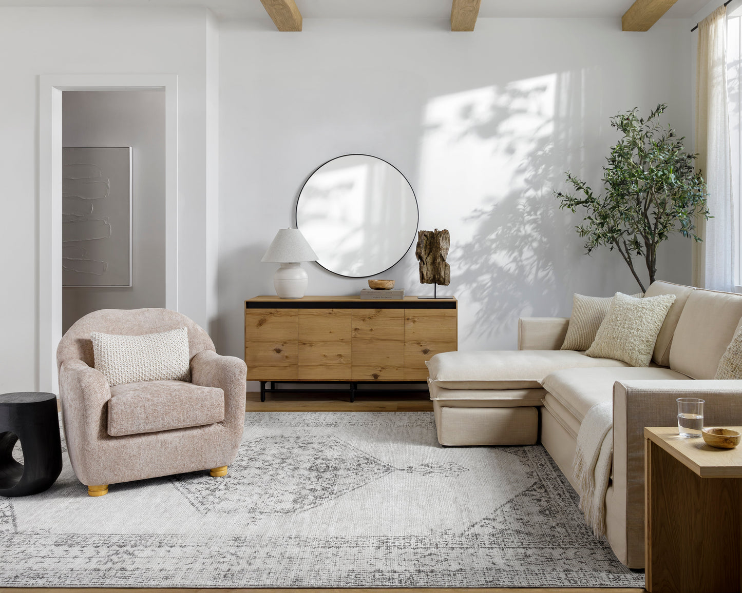 PNW Home Olympic PNWOL-2300 Rug- Cream, Brown