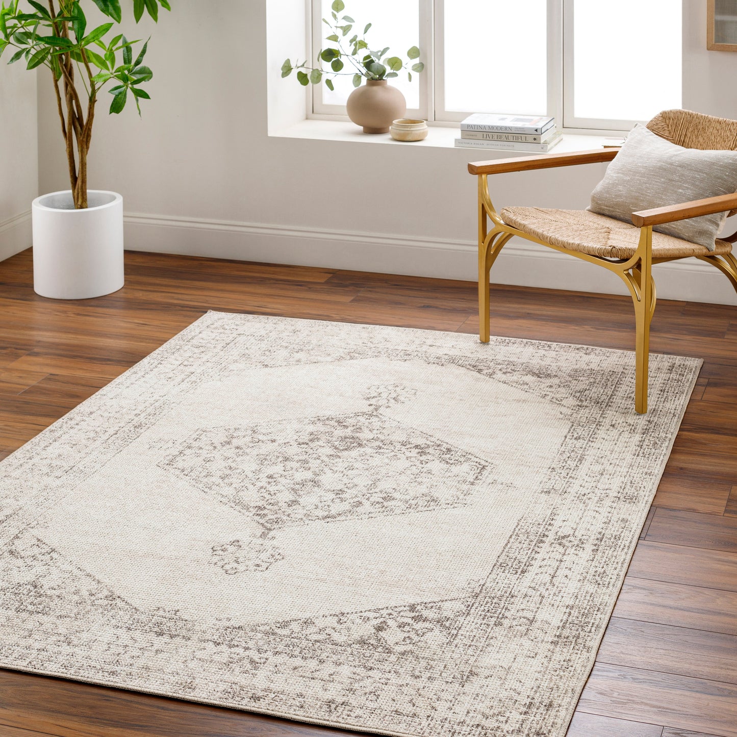 PNW Home Olympic PNWOL-2300 Rug- Cream, Brown